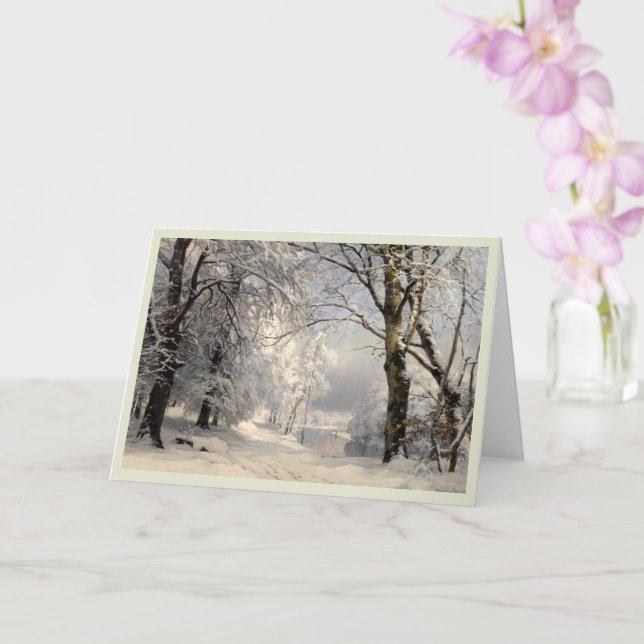 Winter Forest Fine Art Card (Orchid)