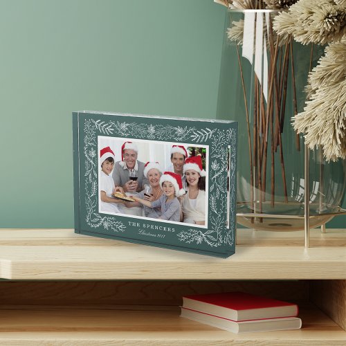 Winter Forest  Framed Holiday Photo Block