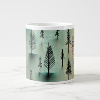 Winter forest giant coffee mug