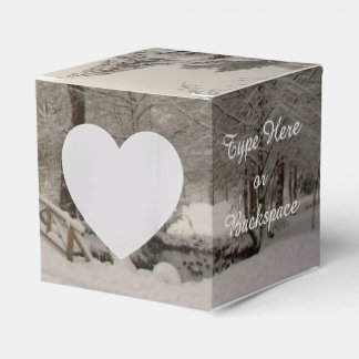 Winter Forest Gift Box Personalized Holiday Boxes
