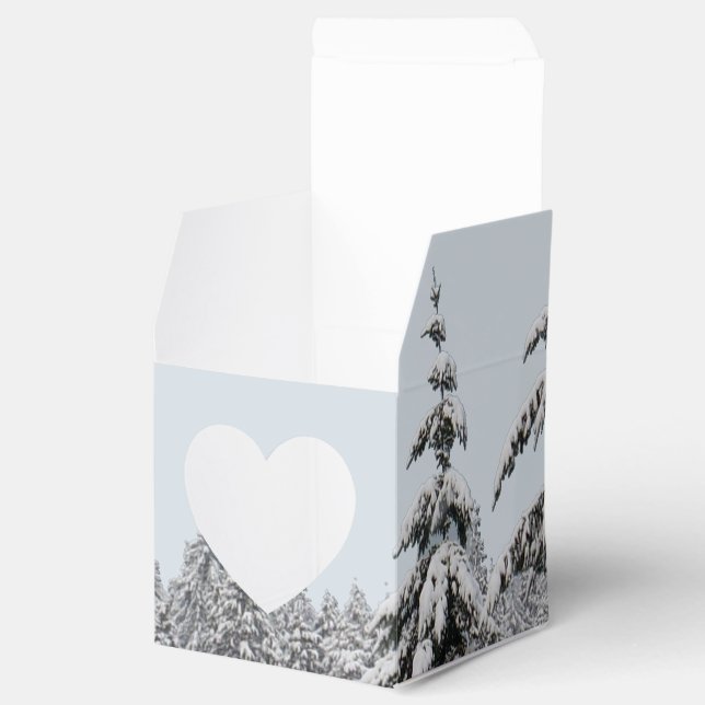 Winter Forest Gift Box Personalized Holiday Boxes (Opened)