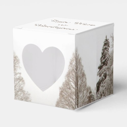 Winter Forest Gift Box Personalized Holiday Boxes