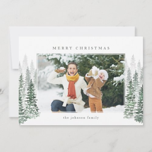 Winter Forest Holiday Card