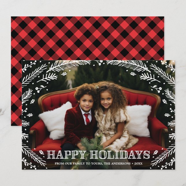 Winter Forest | Holiday Photo Card (Front/Back)