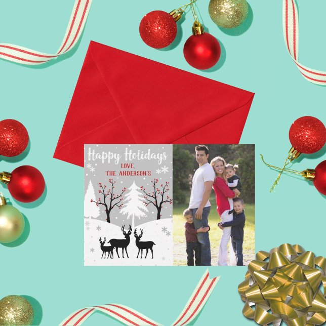 Winter Forest Holiday Photo Card (Creator Uploaded)