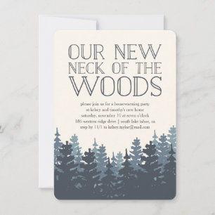 Winter Forest Housewarming Party Invitation