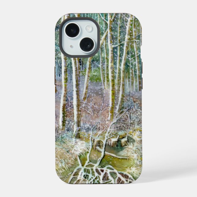 winter forest iphone case (Back)
