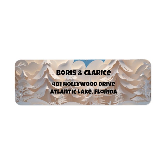 Winter Forest Label (Front)