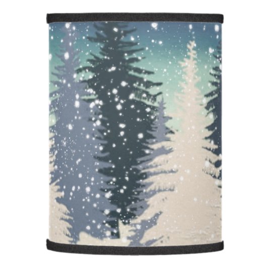 Winter Forest Lamp Shade (Left)