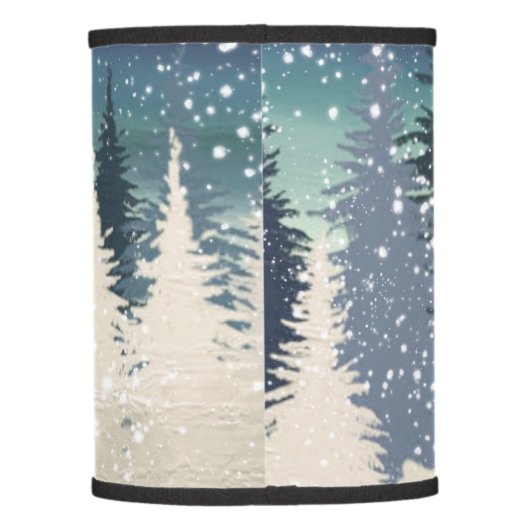 Winter Forest Lamp Shade (Back)