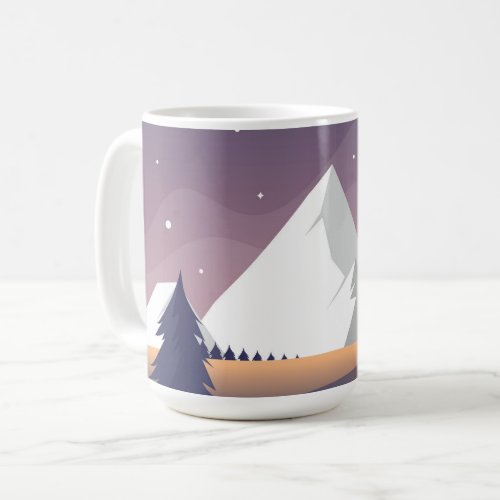 Winter Forest Landscape Coffee Mug