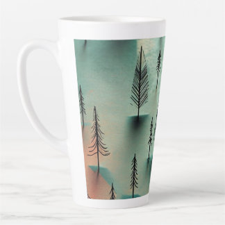 Winter forest latte mug