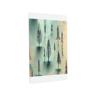 Winter forest metal print