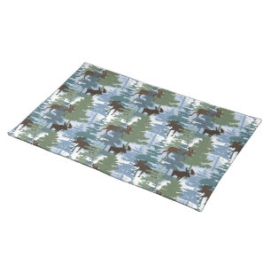 Winter Forest Moose Cloth Placemat