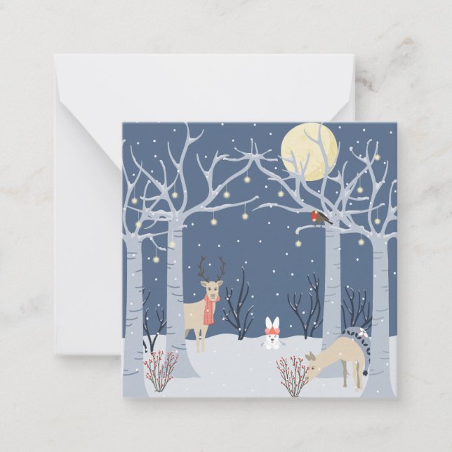 Winter forest note card (Front)