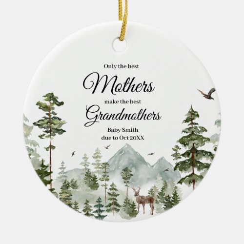 Winter Forest Only the best Parents get promoted Ceramic Ornament