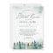 Winter Forest Pine Trees Wedding Rehearsal Dinner