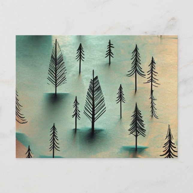 Winter forest postcard (Front)