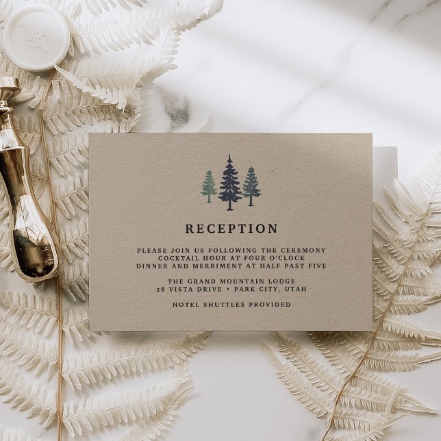 Winter Forest Reception Card (Creator Uploaded)