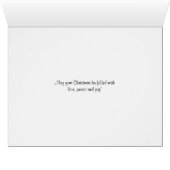 Winter Forest Scene Christmas Greeting Card (Inside Horizontal (Bottom))