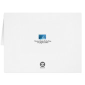 Winter Forest Scene Christmas Greeting Card (Back Horizontal)