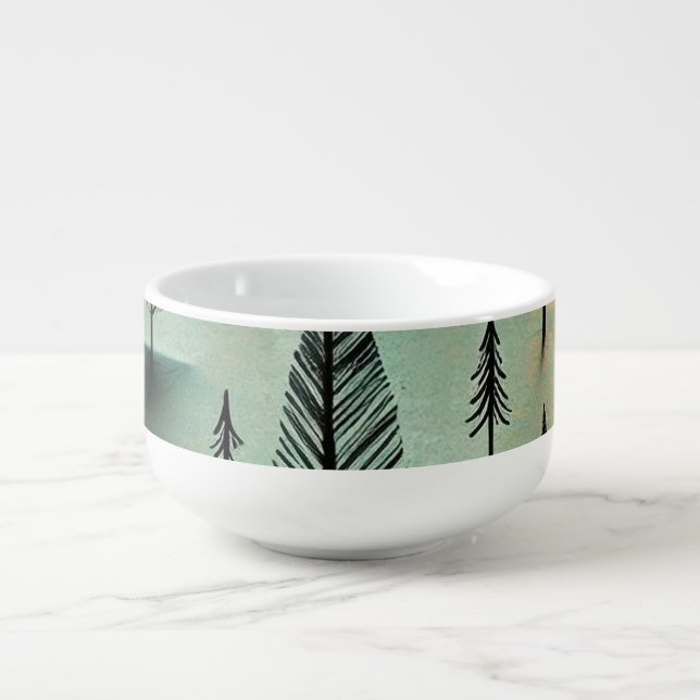Winter forest soup mug (Front)