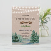 Winter forest theme invitation (Standing Front)