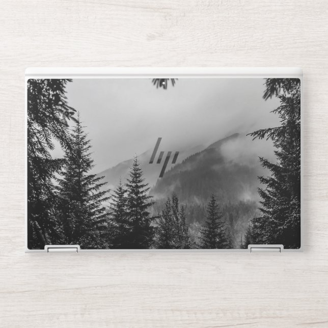 Winter forest trees #13 HP laptop skin (Front)