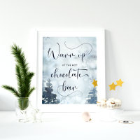 Winter forest warm up at the hot chocolate bar
