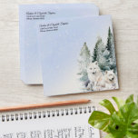 Winter Forest Watercolor Envelope