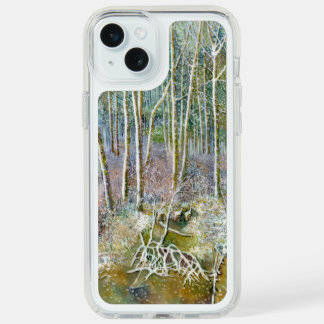 winter forest Watercolor iPhone 15 Plus Case