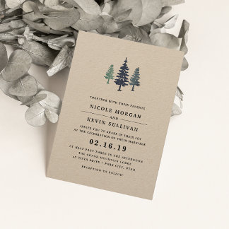 Winter Forest Wedding Invitation