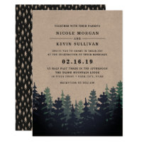 Winter Forest Wedding Invitation