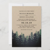 Winter Forest Wedding Invitation (Front)