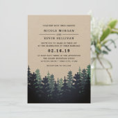 Winter Forest Wedding Invitation (Standing Front)
