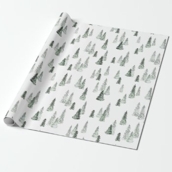 Winter Forest Wrapping Paper by Whimzy_Designs at Zazzle