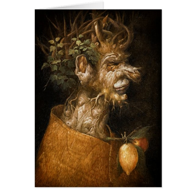 Winter Four Seasons Giuseppe Arcimboldo Blank Cards (Front)
