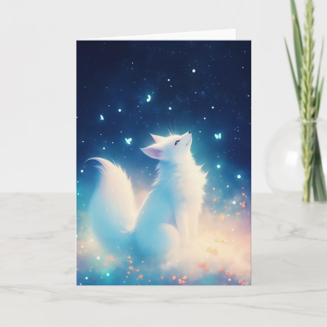 Winter Fox Arctic Whisper Card (Front)