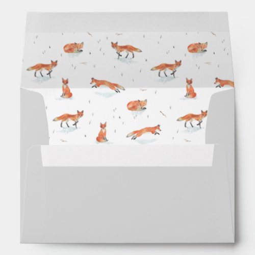 Winter Fox Envelope