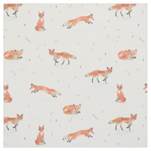 Winter Fox Fabric