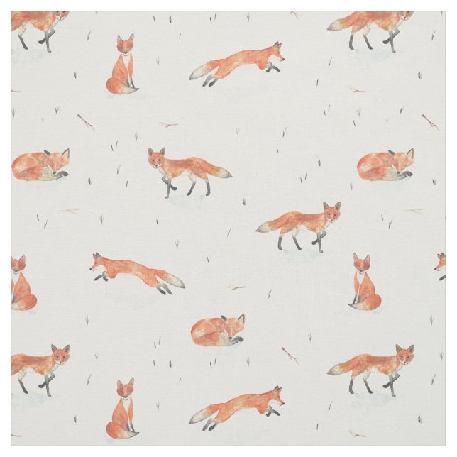 Winter Fox Fabric (Swatch)