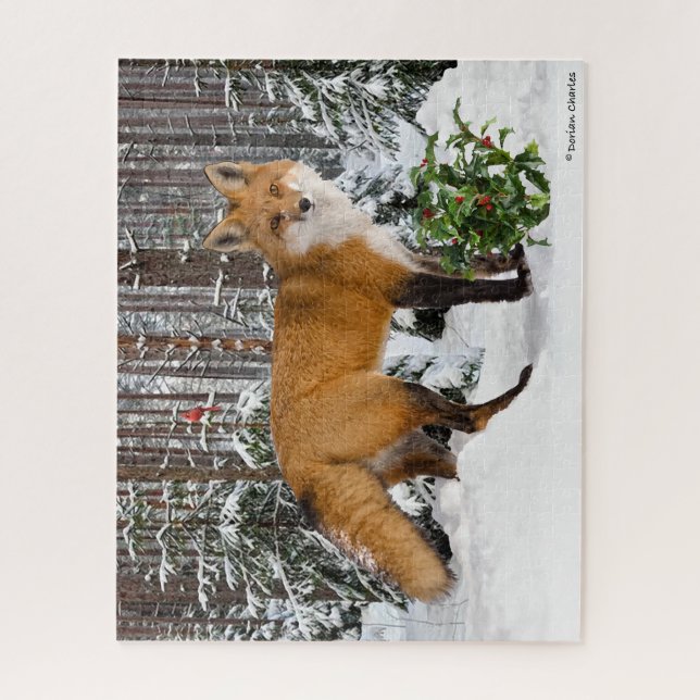 "Winter Fox" Jigsaw Puzzle (Vertical)