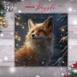Winter Fox Jigsaw  Puzzle<br><div class="desc">🦊❄️ Immerse Yourself in Winter Magic with Our Fox Puzzle! Introducing a puzzle that captures the enchantment of winter, featuring the majestic head of a fox in a magical winterland! Let the charm of this scene unfold as you piece together a moment of woodland wonder. ♡ See more from this...</div>