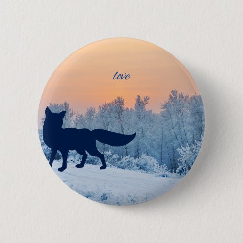 winter fox love button