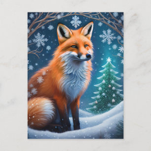 Winter Fox Postcard