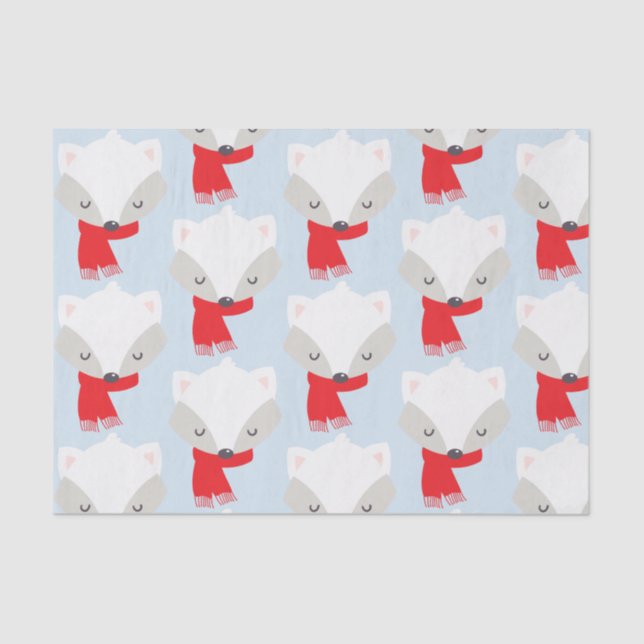 Winter Fox Tissue Paper (Front)