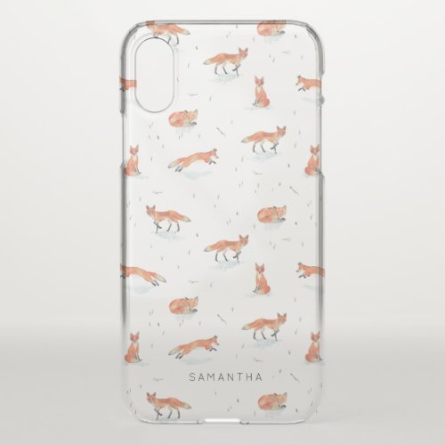 Winter Fox iPhone X Case