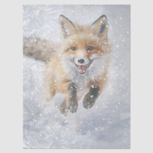 Winter Fox Watercolor Winter Magic Tissue Paper
