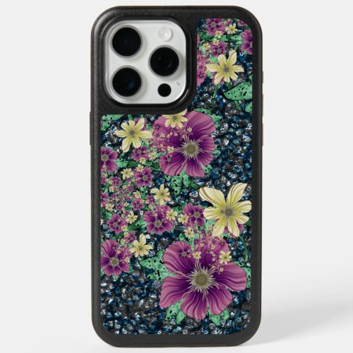 Winter Fractal Flowers iPhone 15 Pro Max Case