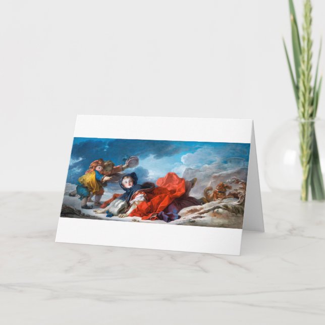 Winter, Fragonard Card (Front)